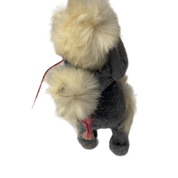 Vintage Cute Poodle Walking Animal Dog Toy Battery Operated Gray White 1940-1950 - Picture 4 of 6